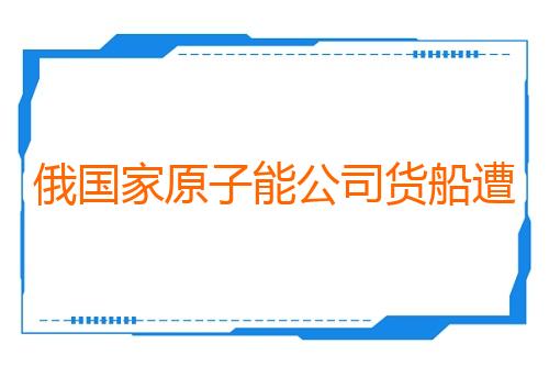 俄国家原子能公司货船遭乌无人机袭击